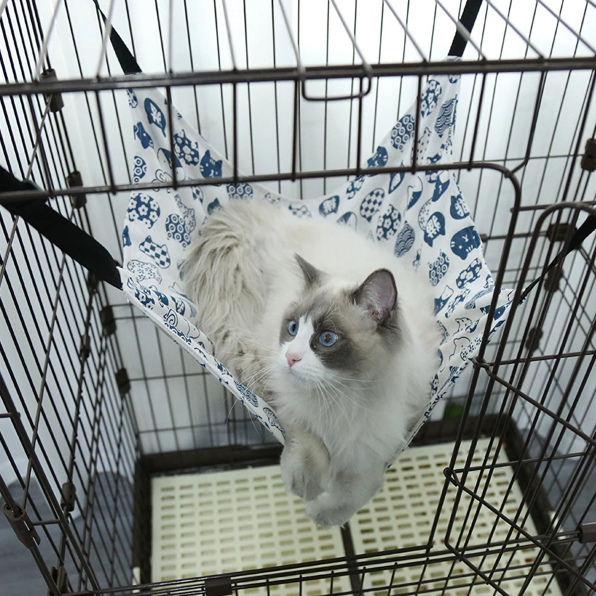 Hamac d'été tissu léger pour chat