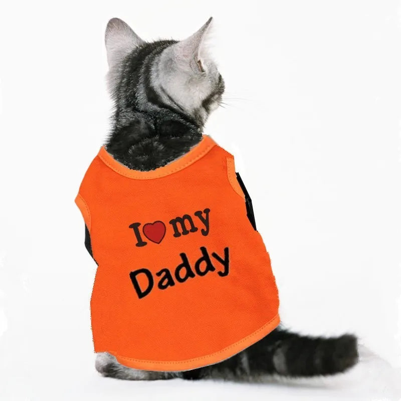 Body sans manches mignon pour chat nomade