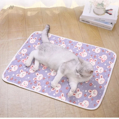 Tapis rafraîchissant d'été en latex pour chat