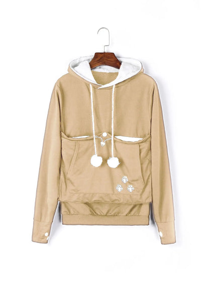 Sweat capuche porte chat nomade