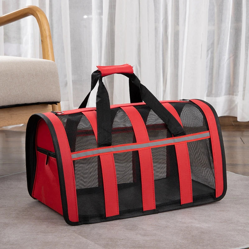 Sac de transport transparent red