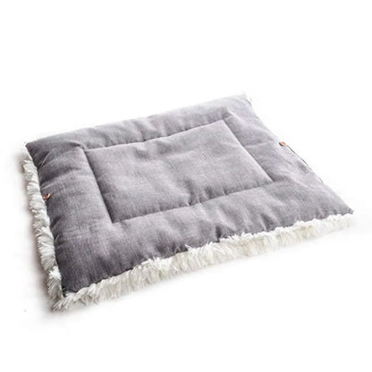 Tapis panier fausse fourrure