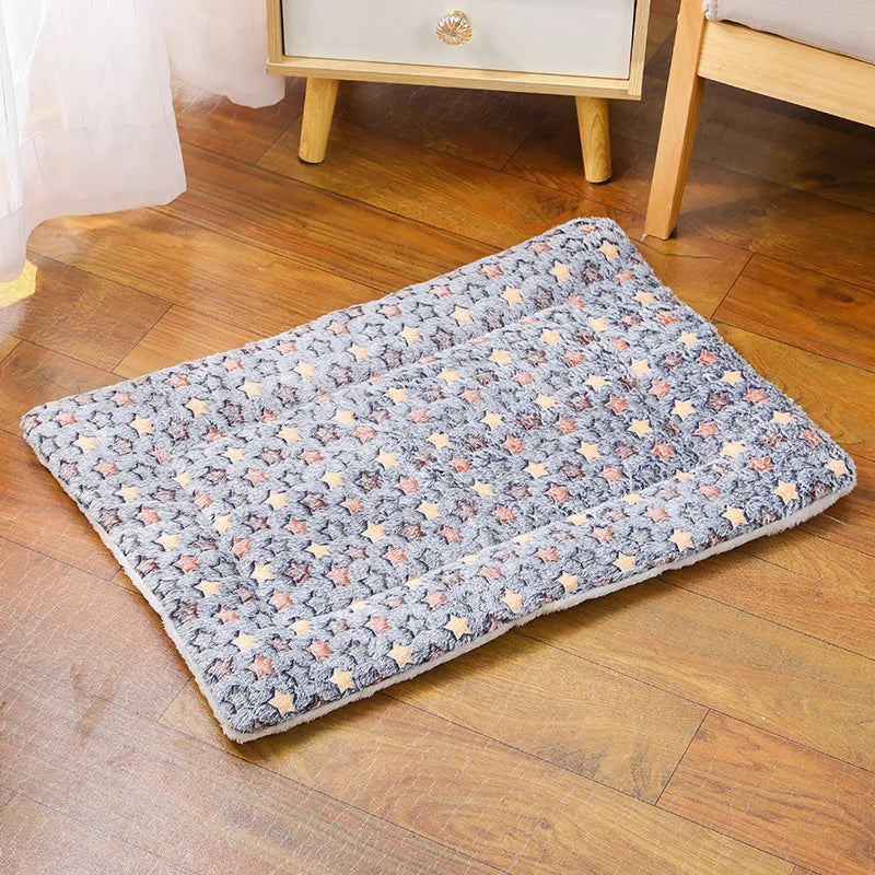 Tapis moelleux en maille polaire Blue sky Square