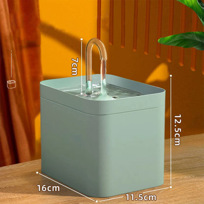 Fontaine à eau filtrante silencieuse pour chat
