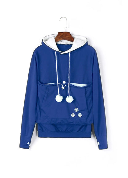 Sweat capuche porte chat nomade