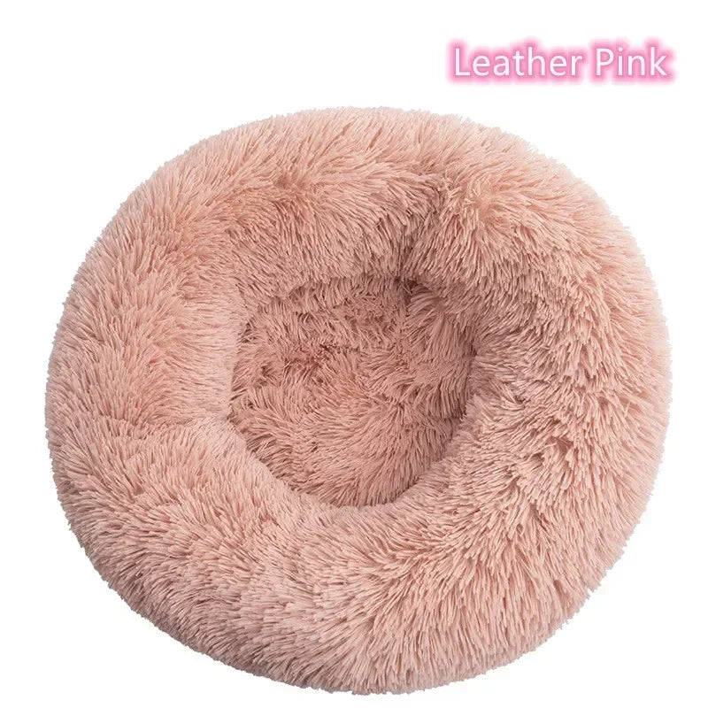 Coussin/lit rond moelleux Leather Pink