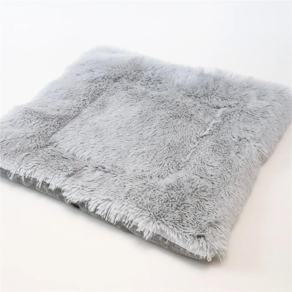 Tapis panier fausse fourrure