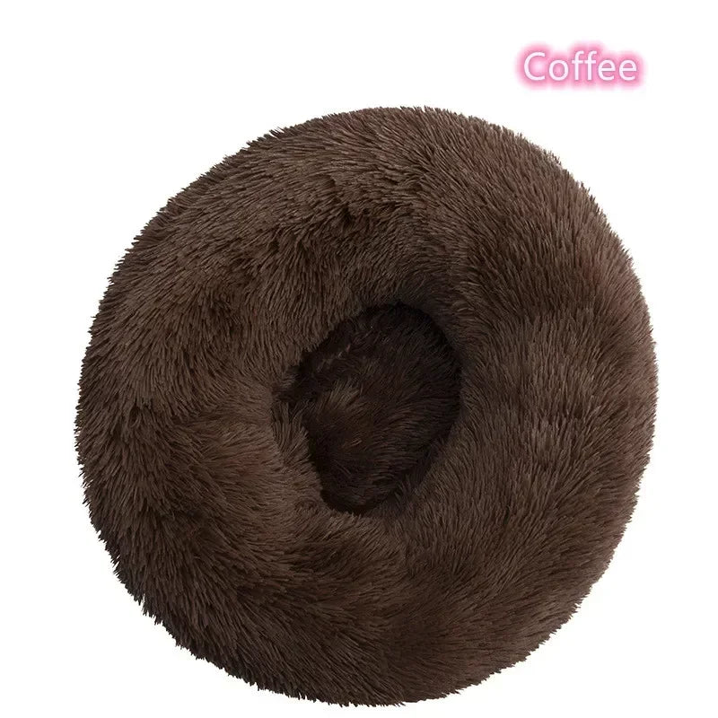 Coussin/lit rond moelleux Coffee