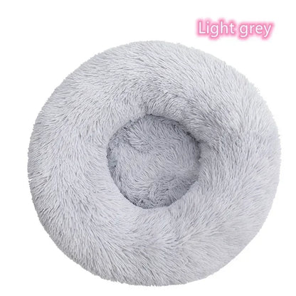 Coussin/lit rond moelleux Light Grey