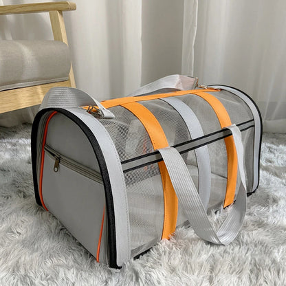 Sac de transport transparent orange